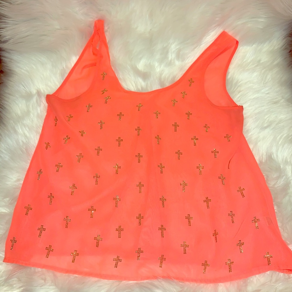Vibrant Coral Tank Top